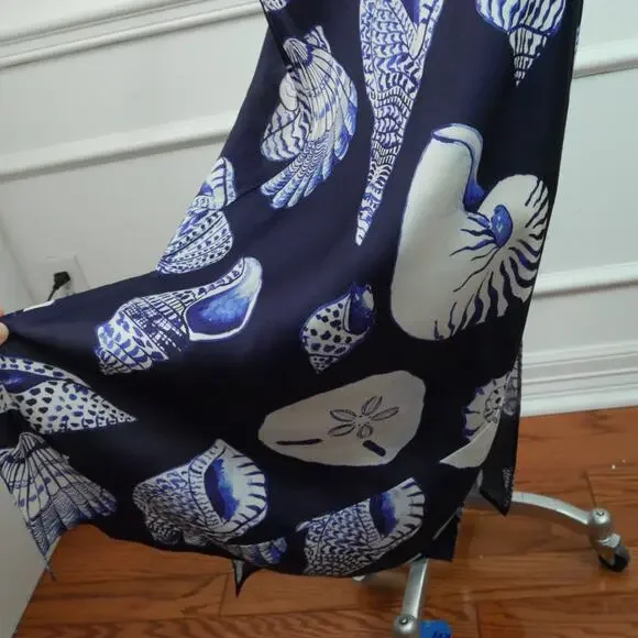 Carolina K Felicity Seashell Satin Maxi Slipdress Size Small NWT Resort Luxury - Picture 4 of 14